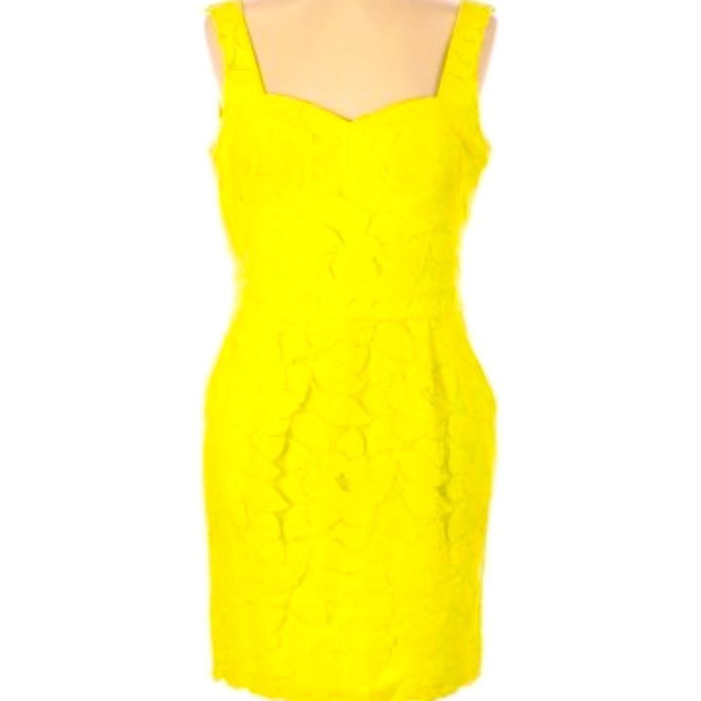 BCBGeneration bright yellow low-back dress